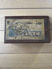 Ancien Jeu de Loto - Boite et Pions en bois Avec 9 Cartes