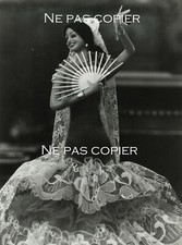 POUPÉE GITANE vers 1975 flamenco grande photo 22 x 16 cm par Alain Aubert