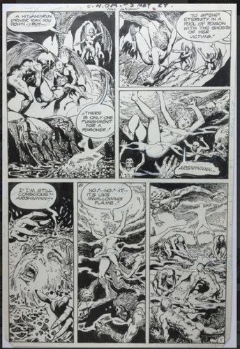 Planche originale comics house - originale,