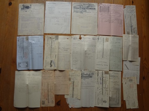 Lot anciennes factures