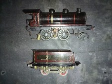 Train échelle 0 JEP  locomotive vapeur électrique 120 & tender - moteur S57 OK