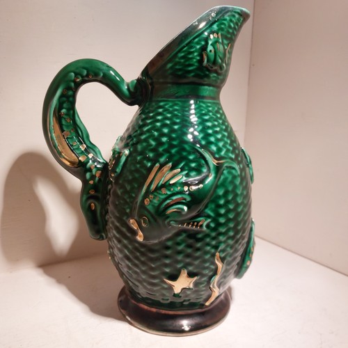 Ancien pichet carafe poissons - ancien,
