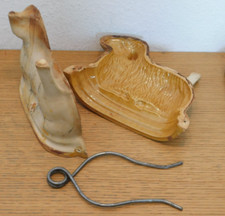 vintage MOULE en CERAMIQUE agneau de PAQUES lamala LAMELE terre cuite GATEAU