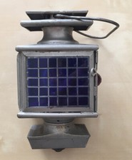 Ancienne Lanterne laiton nickelé Voiture C.J. à Paris lampe essence Car Lantern