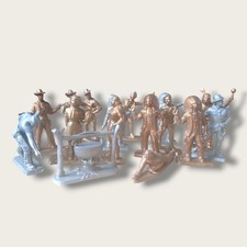 Lot Vintage – 16 Figurines Café Legal & Café Martin – Cowboys & Indiens d’Époque