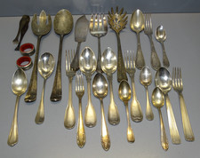 -LOT METAL ARGENTE ANCIEN 24