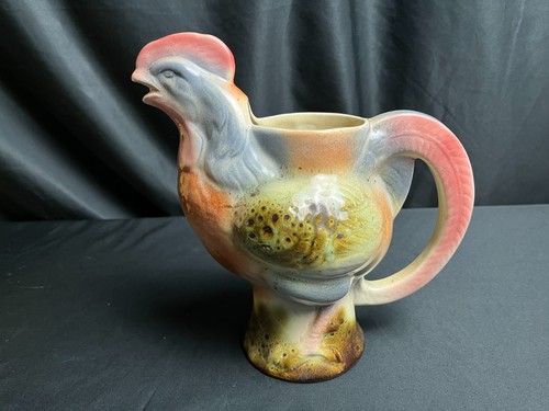 Pichet coq barbotine
