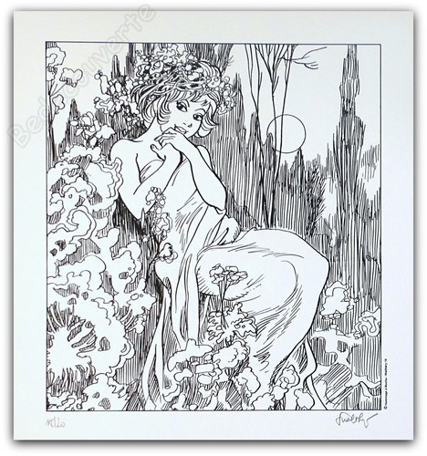 Affiche sérigraphie walthéry - sérigraphie,