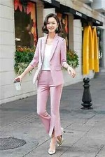 Tailleur Complet Femme Rose