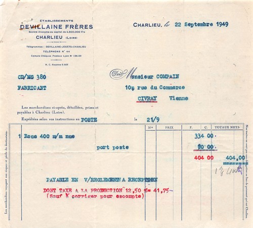 1949 ets devillaine freres - ets,