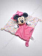 Doudou Plat Carré Minnie Rose