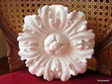 Stuc Rosace en Stuc - Coincé Massif 23,5 CM Rosette Fleur 100-236 Plâtre