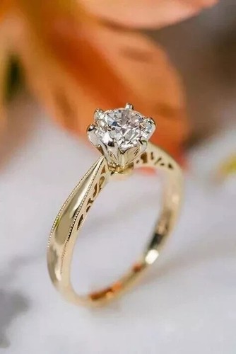 Bague mariée or jaune - de,