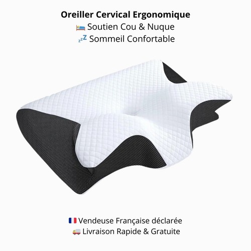 Oreiller cervical ergonomique - oreiller,