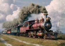 Photo A4 Train vapeur