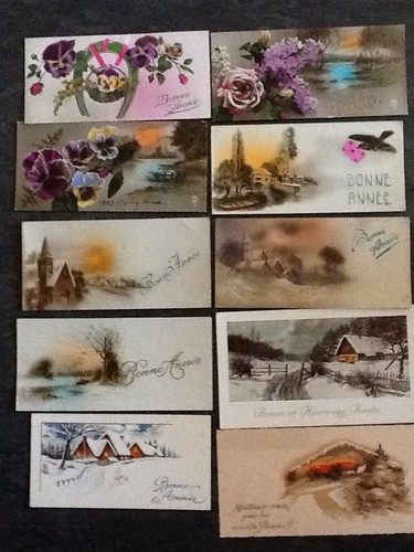 Lot petites cartes voeux - 10,