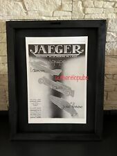 PUBLICITE JAEGER HORLOGER DE LA MARINE DE L'ETAT AVION AUTO JOLIE FEMME DE 1931