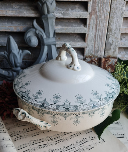 Ancienne soupiere guirlandes - ancienne,