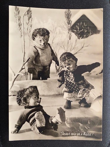 Carte postale hérisson mecki - postale,