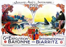 Affiche vintage Bayonne