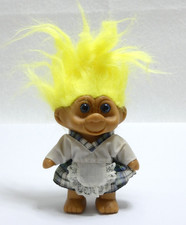 TROLL POUPEE JOUET FIGURINE VINTAGE 1991 TNT CHEVEUX FLUO 20 CM JOUET COLLECTION