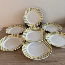 8 ASSIETTES PLATES NEUVES ORCHIES MOULIN DES LOUPS modèle MICHEL