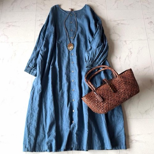 Robe nid chemise lin coton - nid,