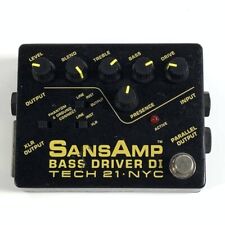 Pédale d'effet Tech 21 SansAmp Bass Driver DI Distortion pour guitare