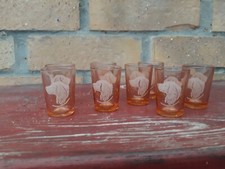 Lot 8 Verres soufflé gobelet