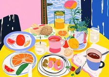 Affiche d'art mural vibrante