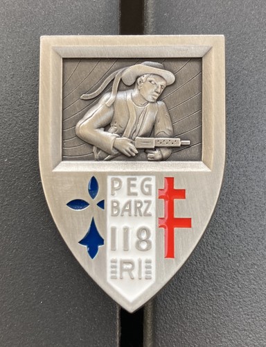 Insigne metalique pucelle 118e - insigne,