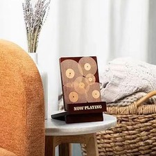 Support pour Disques Vinyles, Organiseur de Rangement pour Journaux, Magazines