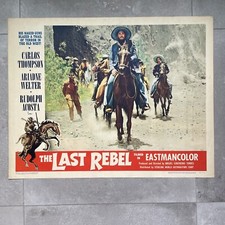 Affiche US Originale - THE LAST REBEL - CARLOS THOMPSON - 1/2 SHEET 1960