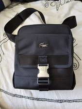 Sacoche Zippée Noire Lacoste