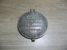 Ancienne Plaque Bronze Couvercle compteur d'eau DOAT type 60 - rare / vintage