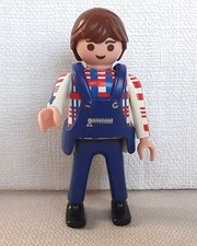 PLAYMOBIL HOMME MODERNE EMPLOYE DE CAFETARIA DE L'ECOLE BOITE 4327