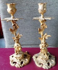 PAIRE DE CHANDELIER BRONZE