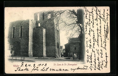 Carte postale wisby - postale, wisby,