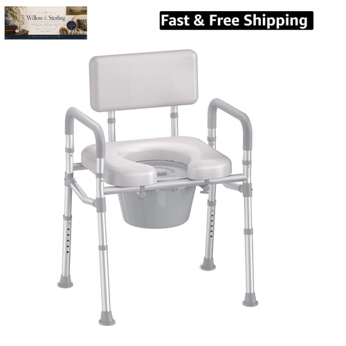 Bedside commode with padded - commode,