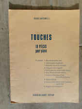 " Touches 18 pièces pour piano, Bontempelli 1977, G-2087-R,annotations