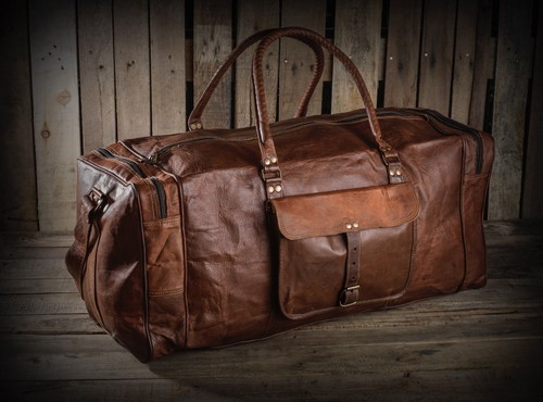 Sac bagages cuir - en,