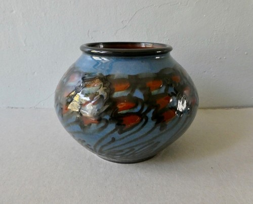 Vase céramique signé - en,