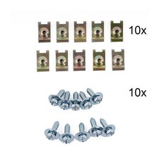 Jeu de 10 vis tôle type U