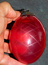 ANCIENNE Boule de Noël verre .. cristal "Meisenthal" ?   EN BEL ETAT