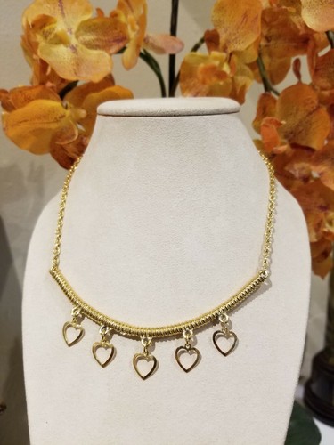 Gold necklace choker - necklace,