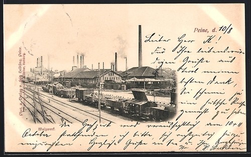 Peine laminoir carte postale - peine,, laminoir,