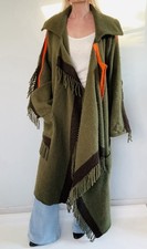 Manteau en laine destructuré