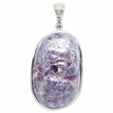 Lepidolite Coconut Pendant Necklace by Stones Desire