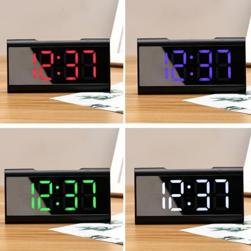 Réveil miroir led - led, avec