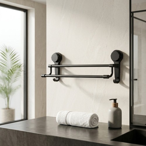 Porte serviettes double barre - porte-serviettes,